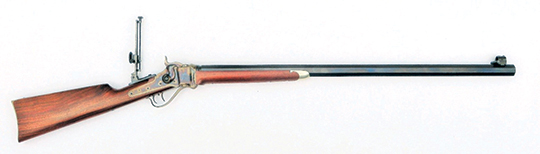 Mike’s 44-90 Sharps, with a heavy 32-inch barrel.